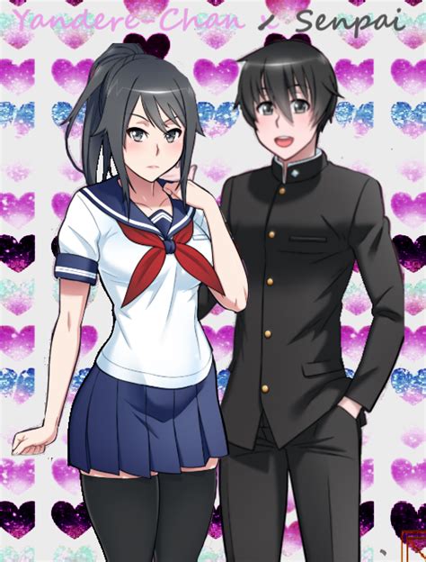 yandere y senpai anime|senpai yandere simulator picture.